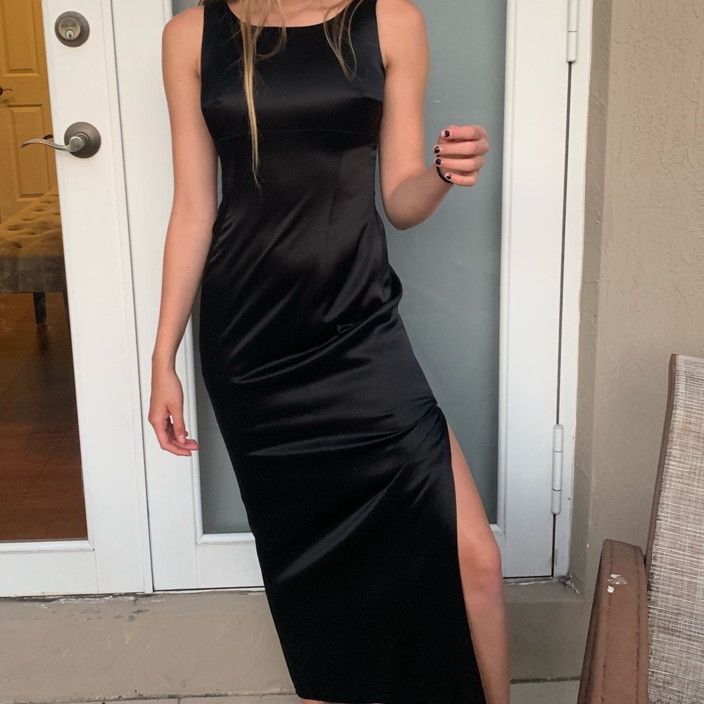 Black tahari long dress!